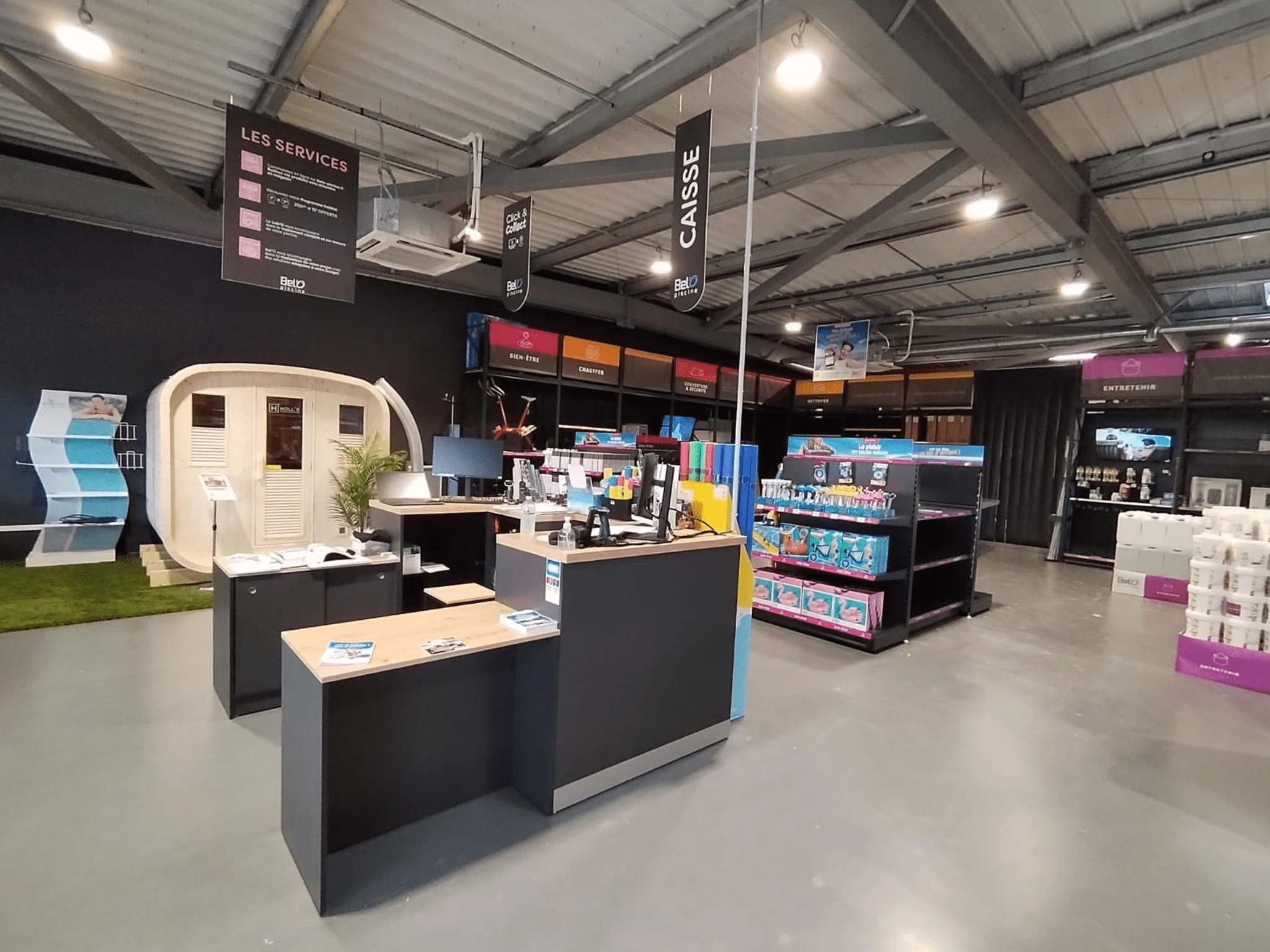 Intérieur magasin bel'o piscine sarreguemines 1