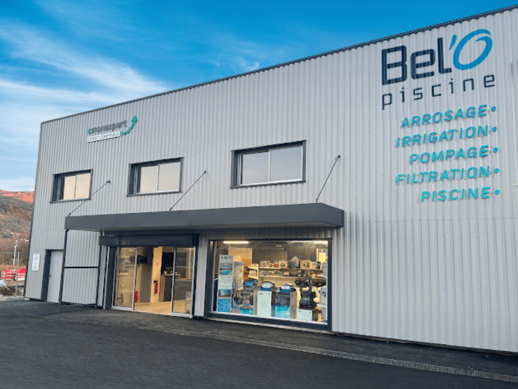 magasin bel'o piscine prades extérieur